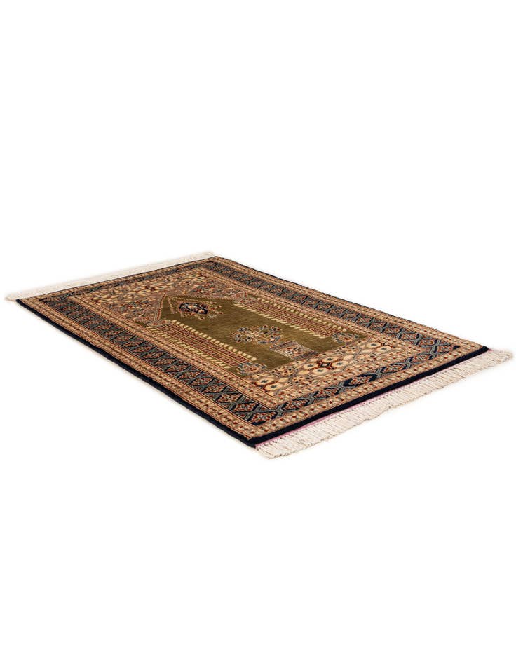 Detail image of  2' 8 x 3' 11  Hand Knotted Bokhara Oriental Wool Rug