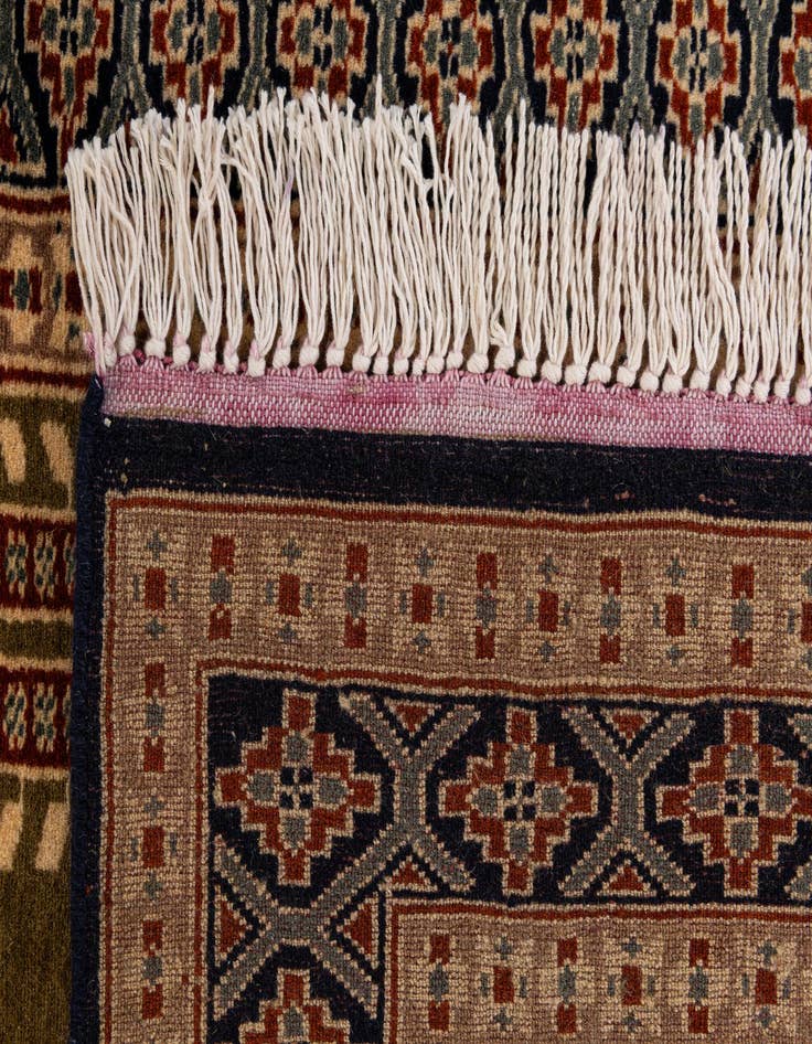 Detail image of  2' 8 x 3' 11  Hand Knotted Bokhara Oriental Wool Rug