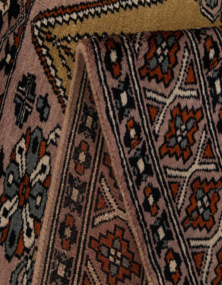 Detail image of  2' 7 x 4' 4  Hand Knotted Bokhara Oriental Wool Rug