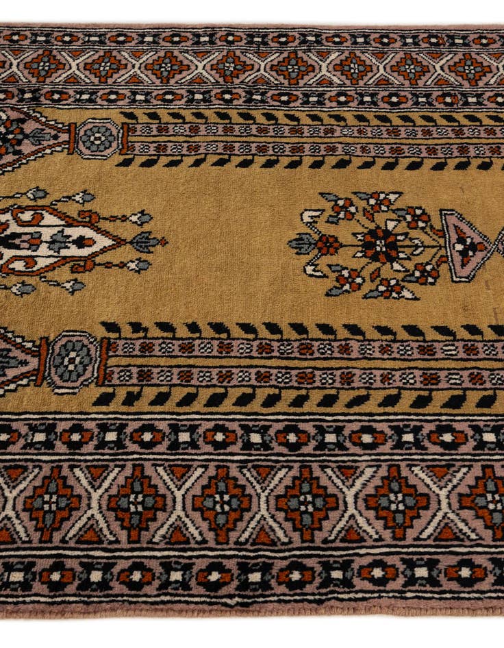 Detail image of  2' 7 x 4' 4  Hand Knotted Bokhara Oriental Wool Rug