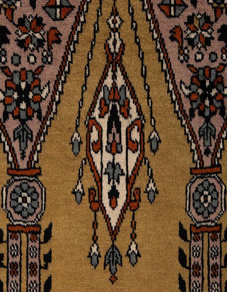 Detail image of  2' 7 x 4' 4  Hand Knotted Bokhara Oriental Wool Rug