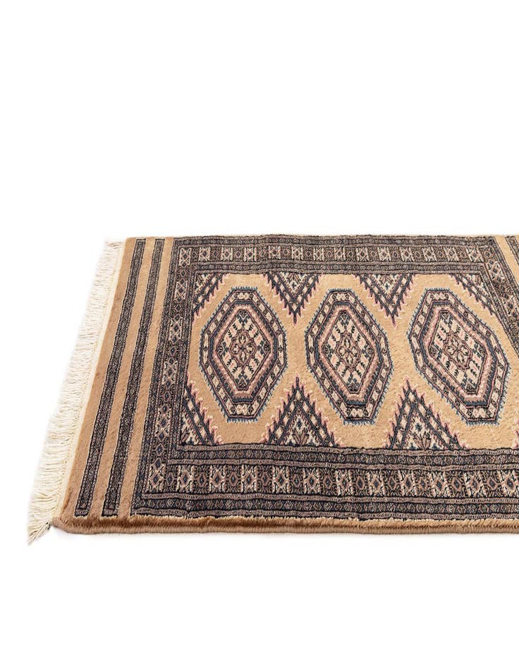 Detail image of  2' 6 x 4' 2  Hand Knotted Bokhara Rug