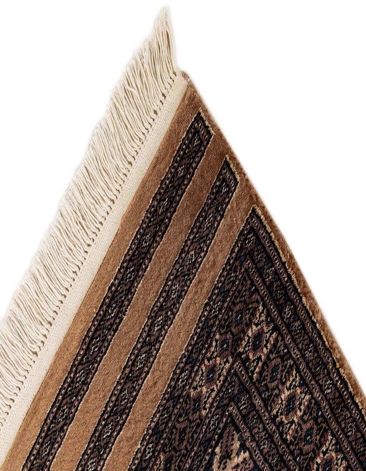 Detail image of  2' 6 x 4' 2  Hand Knotted Bokhara Rug