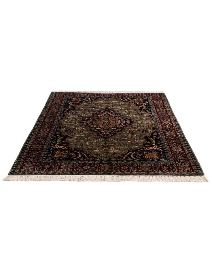 Detail image of  5' x 7' 10  Hand Knotted Bokhara Oriental Wool Rug