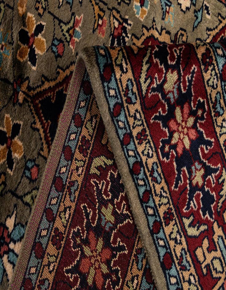 Detail image of  5' x 7' 10  Hand Knotted Bokhara Oriental Wool Rug