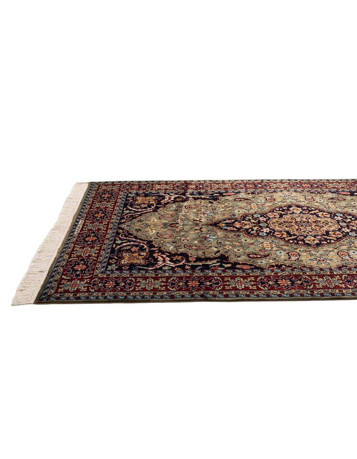 Detail image of  5' x 7' 10  Hand Knotted Bokhara Oriental Wool Rug