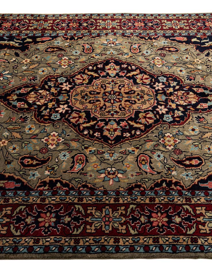 Detail image of  5' x 7' 10  Hand Knotted Bokhara Oriental Wool Rug