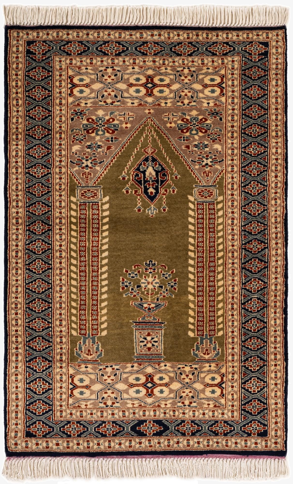  2' 8 x 3' 11  Hand Knotted Bokhara Oriental Wool Rug
