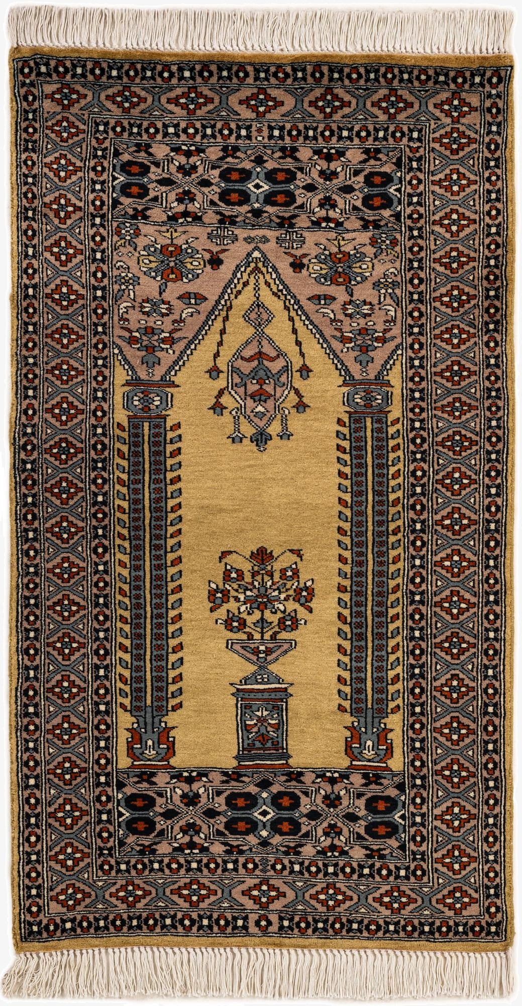  2' 8 x 4' 8  Hand Knotted Bokhara Oriental Wool Rug