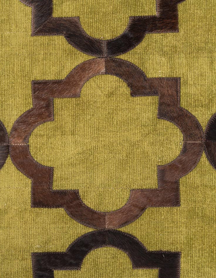 Detail image of  3' 9 x 5' 9 Cowhide Leather Rug