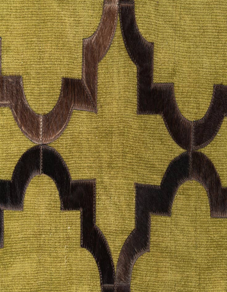 Detail image of  3' 9 x 5' 9 Cowhide Leather Rug