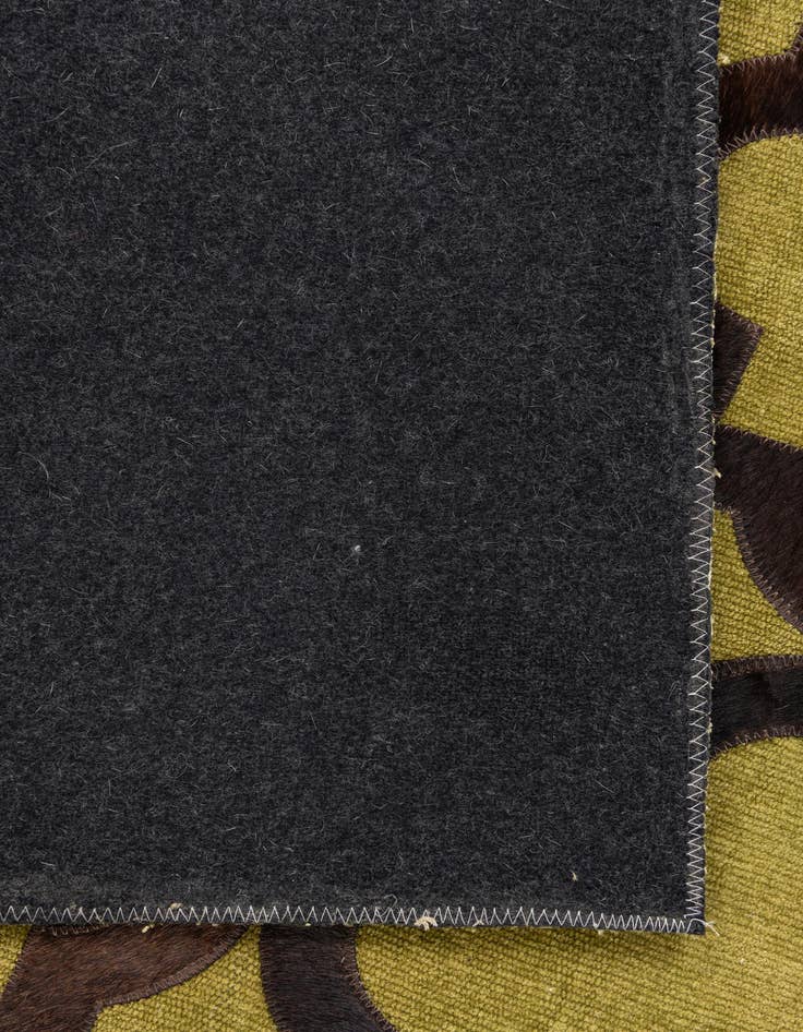 Detail image of  3' 9 x 5' 9 Cowhide Leather Rug