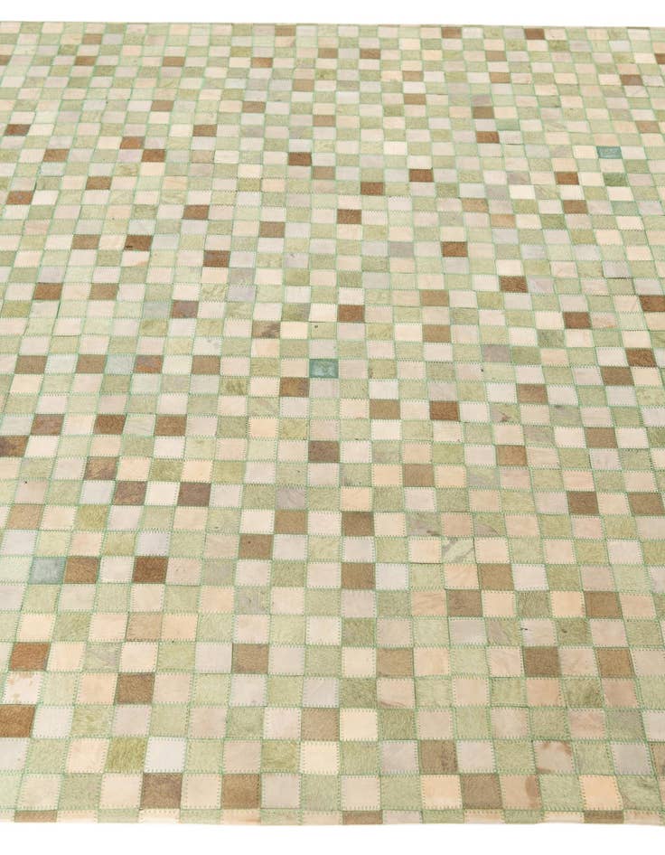 Detail image of  5' 2 x 7' 4 Cowhide Leather Rug