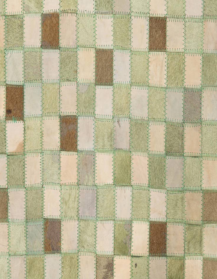Detail image of  5' 2 x 7' 4 Cowhide Leather Rug