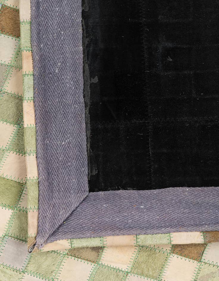 Detail image of  5' 2 x 7' 4 Cowhide Leather Rug