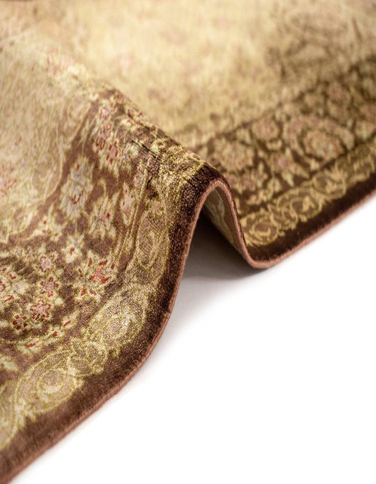 Detail image of  2' 7 x 3' 11 Ghom Silk Rug