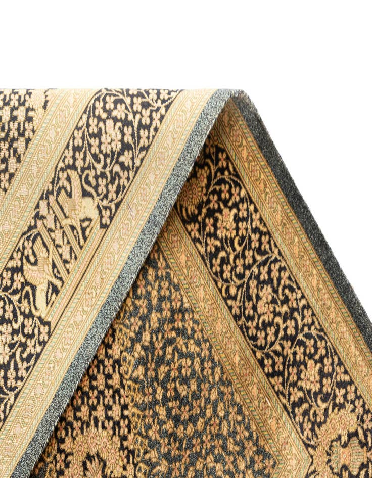 Detail image of  2' 8 x 4' Ghom Silk Rug