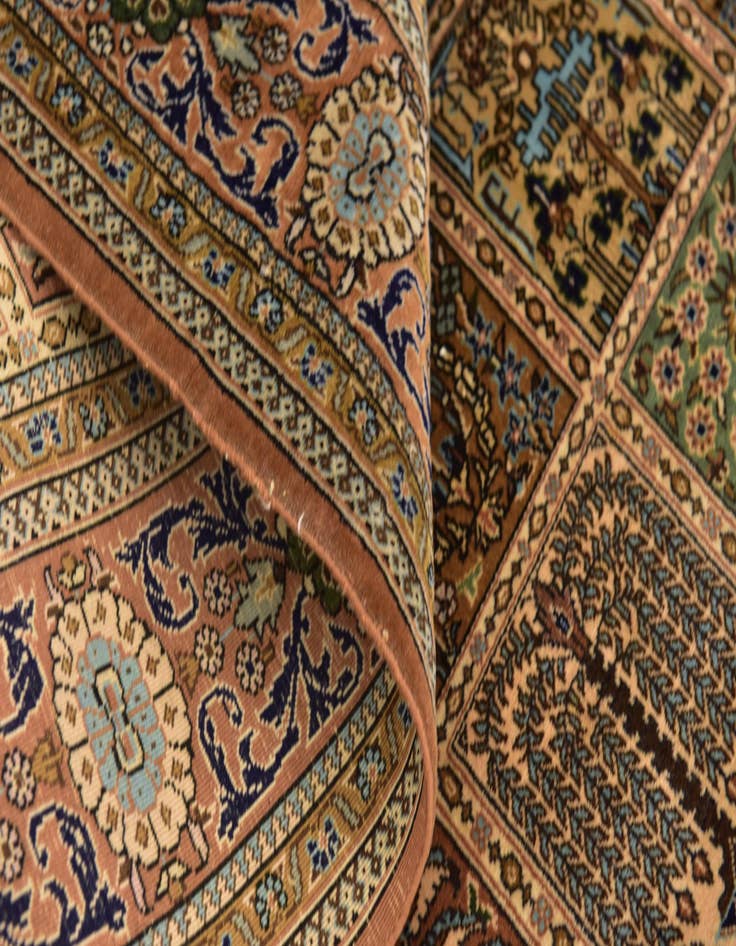 Detail image of 4' 7 x 6' 9 Hand Knotted Kashmir Oriental Wool Rug