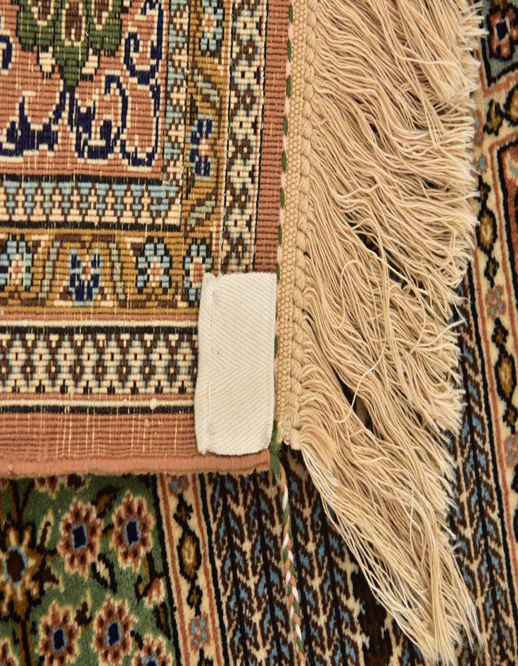 Detail image of 4' 7 x 6' 9 Hand Knotted Kashmir Oriental Wool Rug