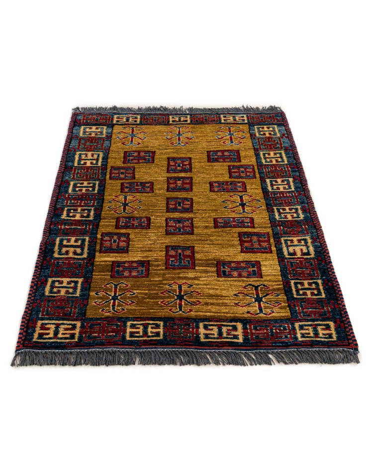 Detail image of  2' 9 x 4' 2  Hand Knotted Kazak Wool Rug