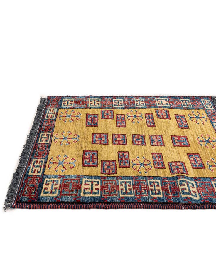 Detail image of  2' 9 x 4' 2  Hand Knotted Kazak Wool Rug