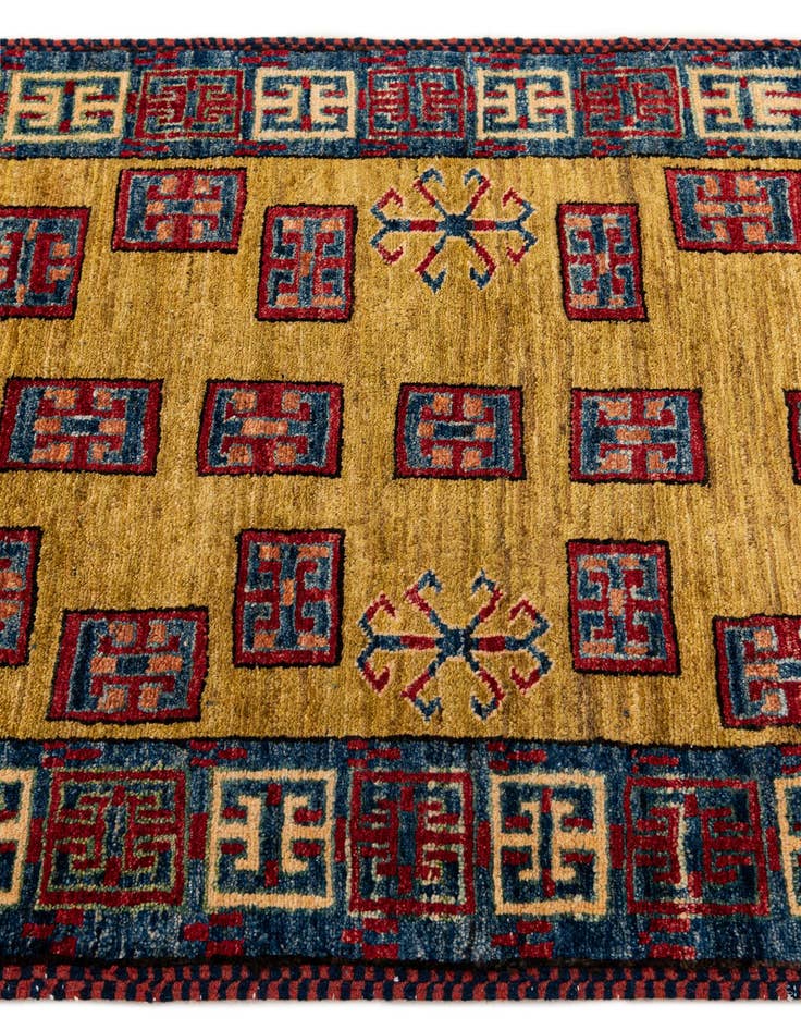 Detail image of  2' 9 x 4' 2  Hand Knotted Kazak Wool Rug