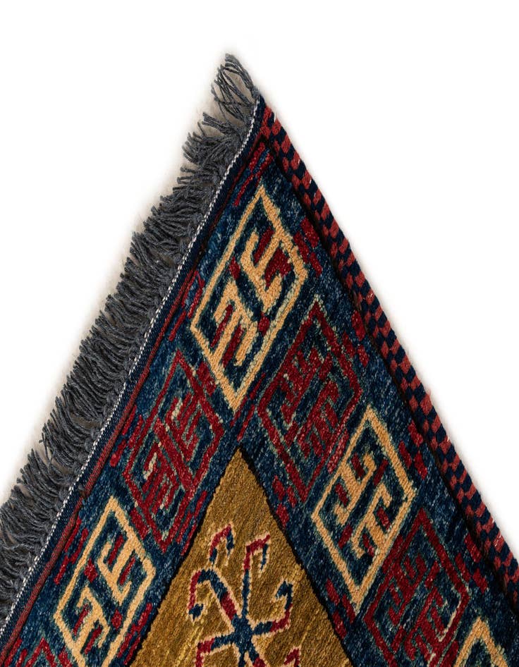 Detail image of  2' 9 x 4' 2  Hand Knotted Kazak Wool Rug