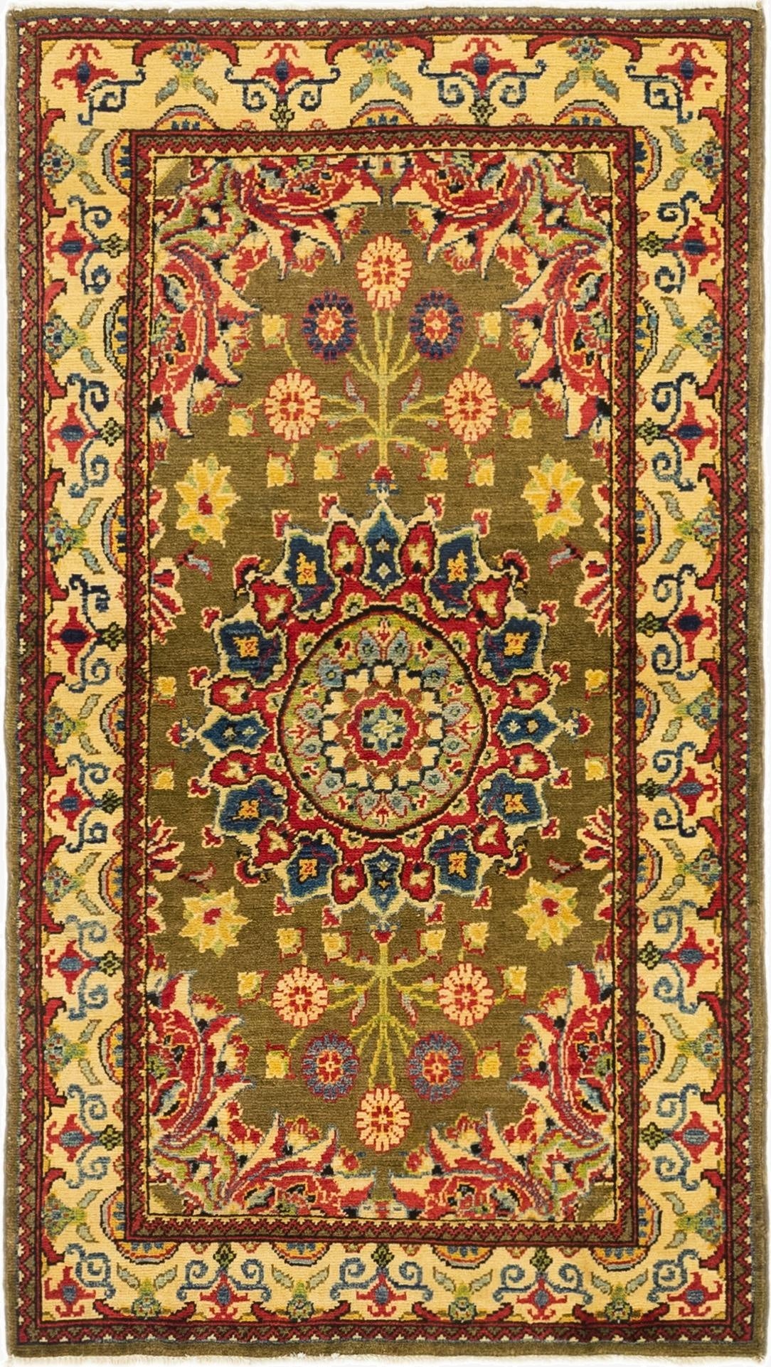  3' 1 x 5' 8  Hand Knotted Kazak Rug