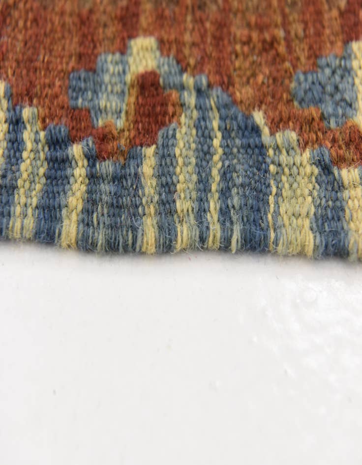 Detail image of  3' 2 x 6' 2  Hand Woven Kilim Maymana Wool Rug