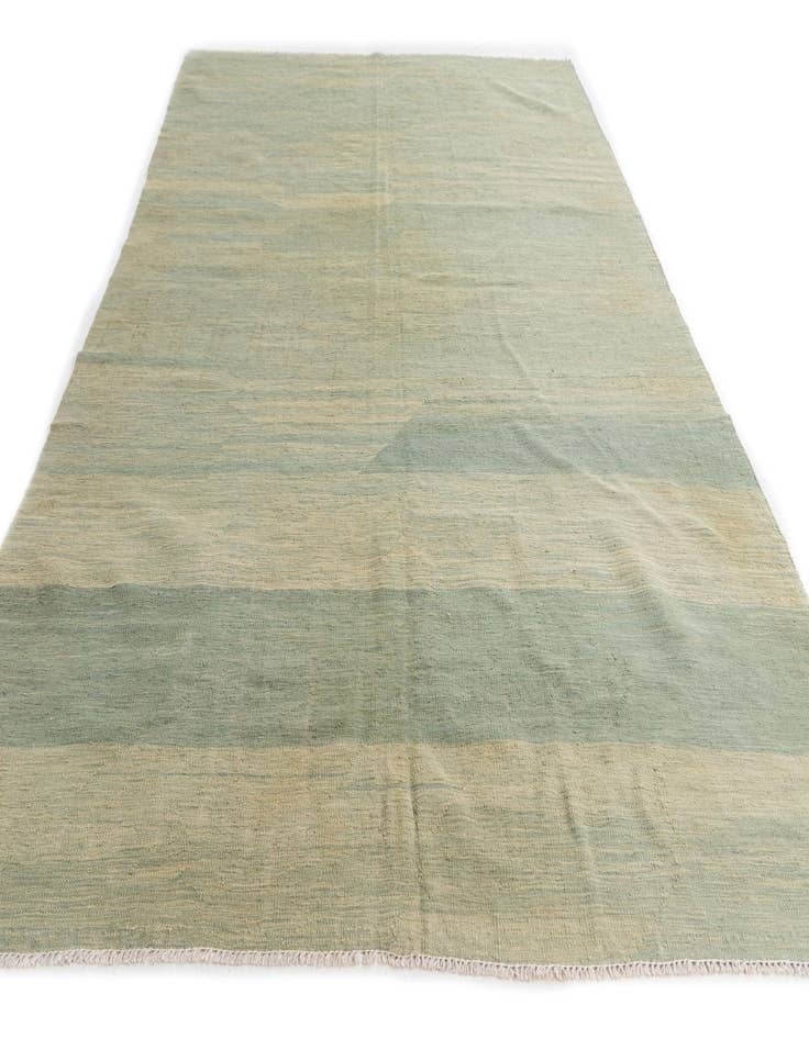 Detail image of  6' 4 x 9' 9  Hand Woven Kilim Modern Wool Rug