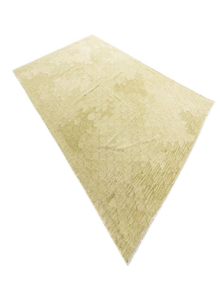 Detail image of  6' 7 x 10'  Hand Woven Kilim Modern Wool Rug