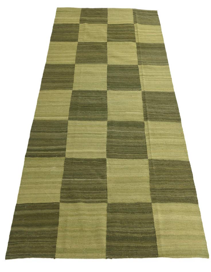 Detail image of  5' 7 x 7' 5  Hand Woven Kilim Modern Wool Rug