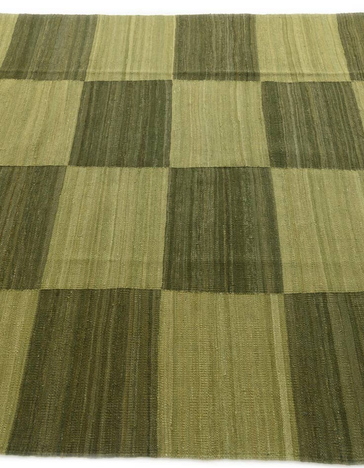 Detail image of  5' 7 x 7' 5  Hand Woven Kilim Modern Wool Rug