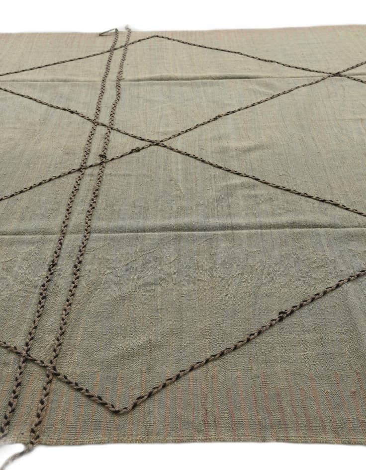 Detail image of  8' 4 x 9' 9  Hand Woven Kilim Modern Wool Rug