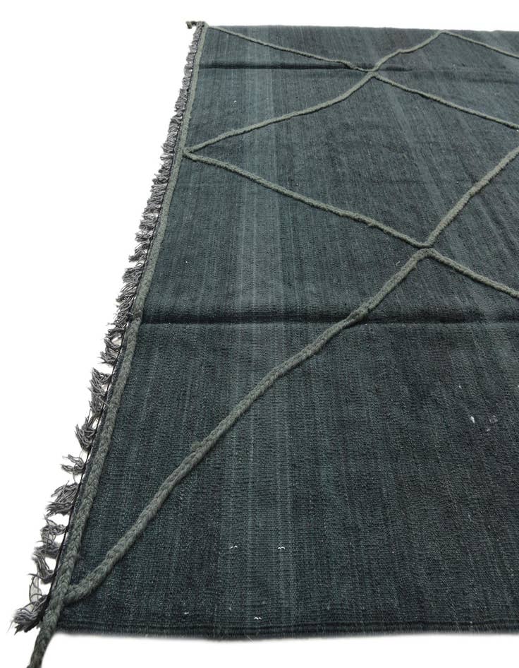 Detail image of  6' 10 x 9' 5  Hand Woven Kilim Modern Wool Rug