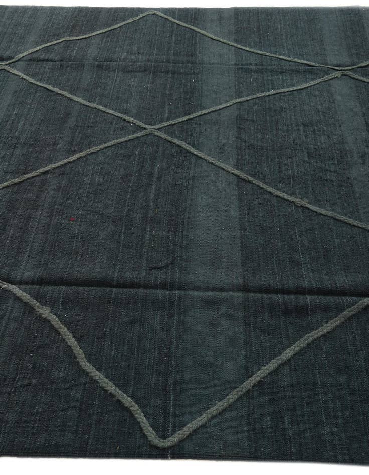 Detail image of  6' 10 x 9' 5  Hand Woven Kilim Modern Wool Rug