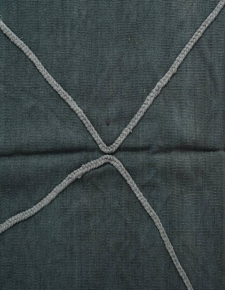 Detail image of  4' 9 x 6' 10  Hand Woven Kilim Modern Wool Rug