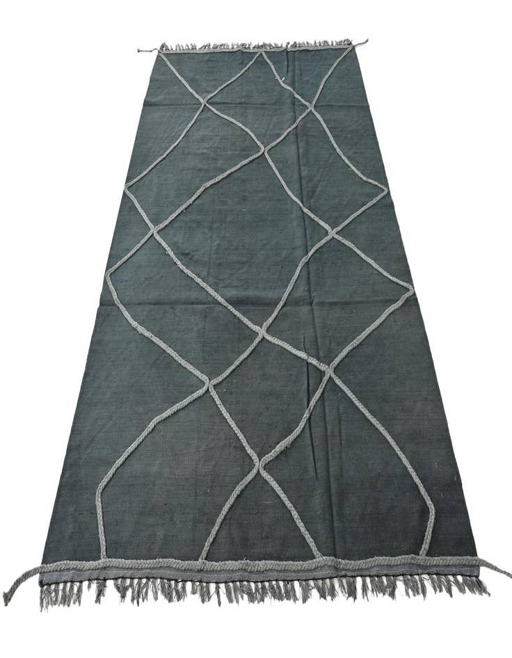 Detail image of  5' 5 x 8' 2  Hand Woven Kilim Modern Wool Rug