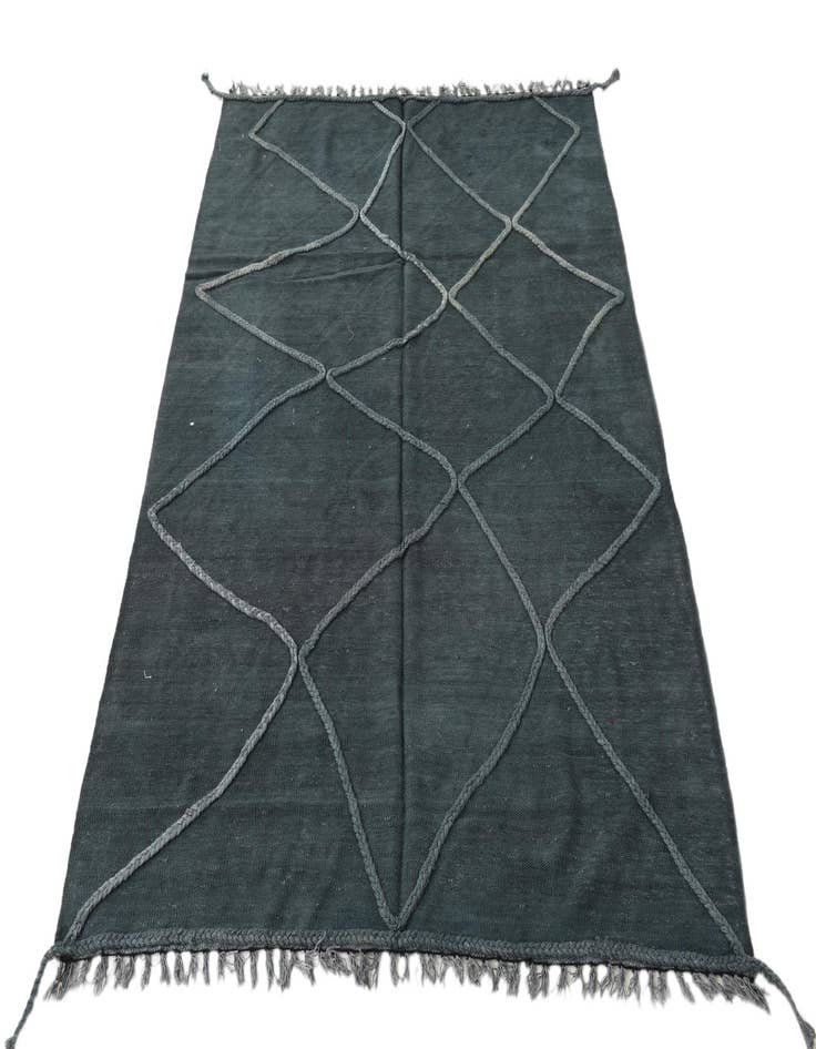 Detail image of  4' 1 x 6' 4  Hand Woven Kilim Modern Wool Rug