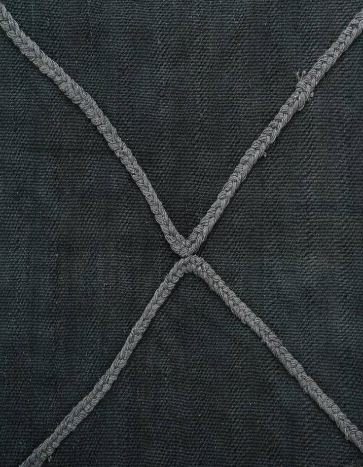 Detail image of  3' 5 x 5'  Hand Woven Kilim Modern Wool Rug