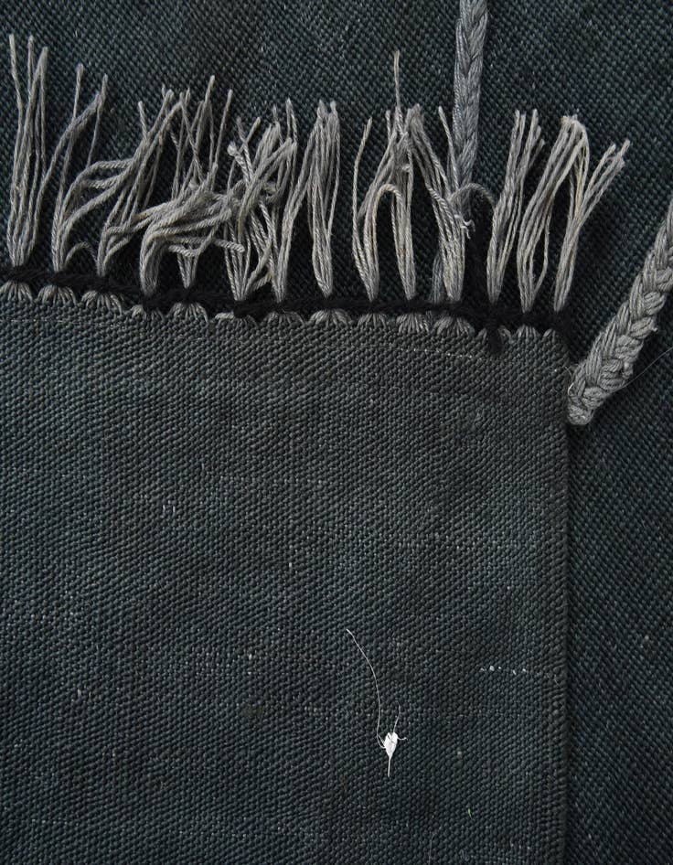 Detail image of  3' 5 x 5'  Hand Woven Kilim Modern Wool Rug