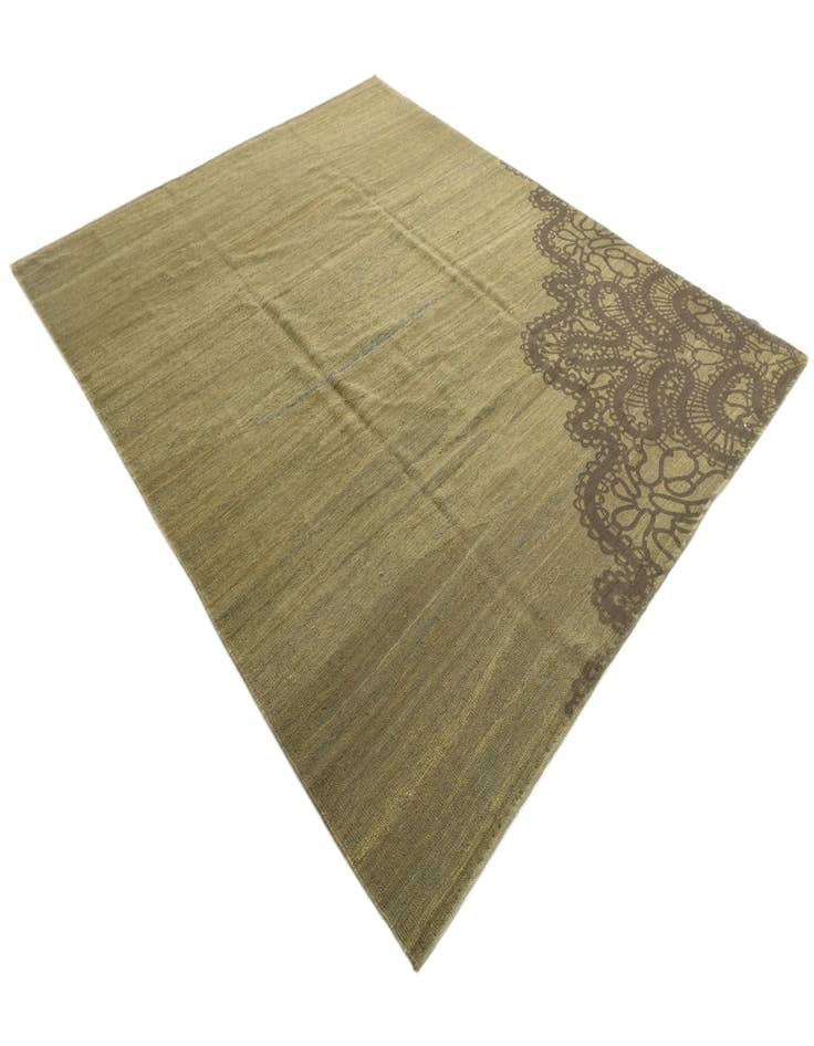 Detail image of  8' 6 x 10' 4  Hand Woven Kilim Modern Wool Rug