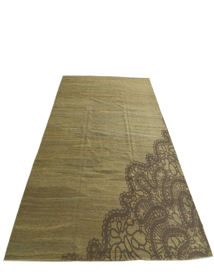 Detail image of  8' 6 x 10' 4  Hand Woven Kilim Modern Wool Rug