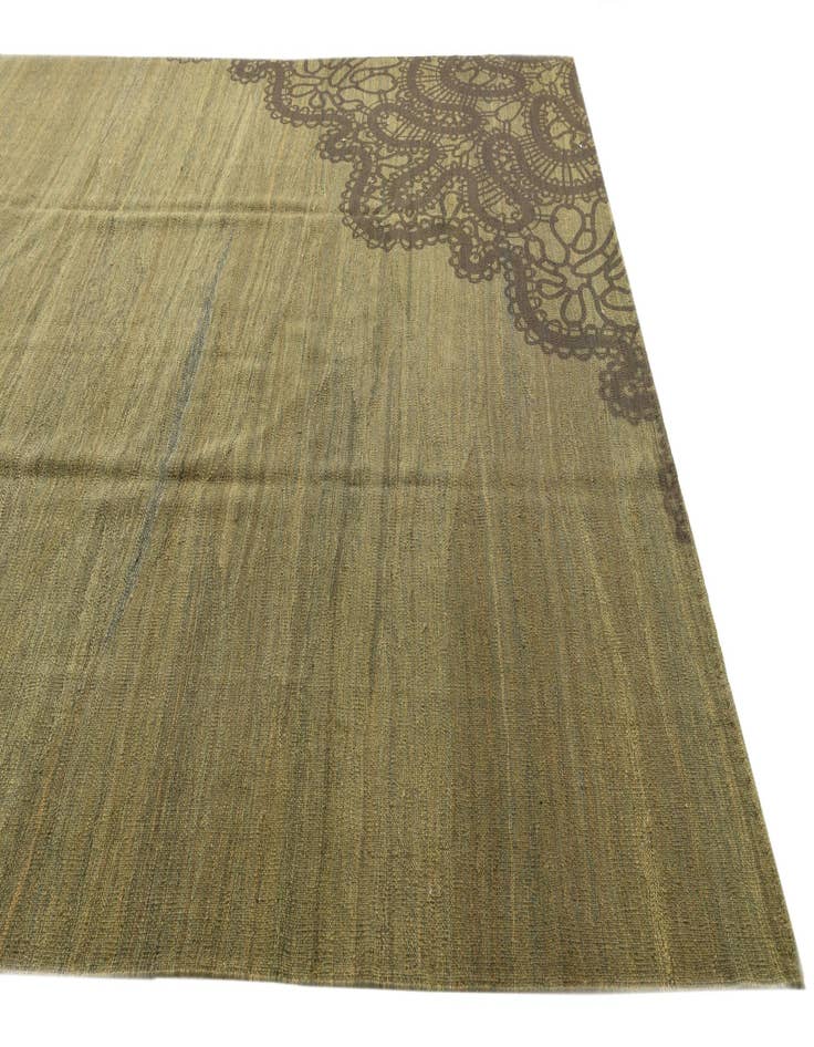 Detail image of  8' 6 x 10' 4  Hand Woven Kilim Modern Wool Rug