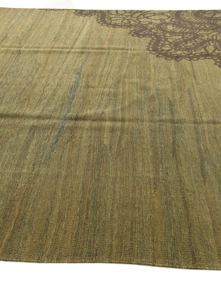 Detail image of  8' 6 x 10' 4  Hand Woven Kilim Modern Wool Rug