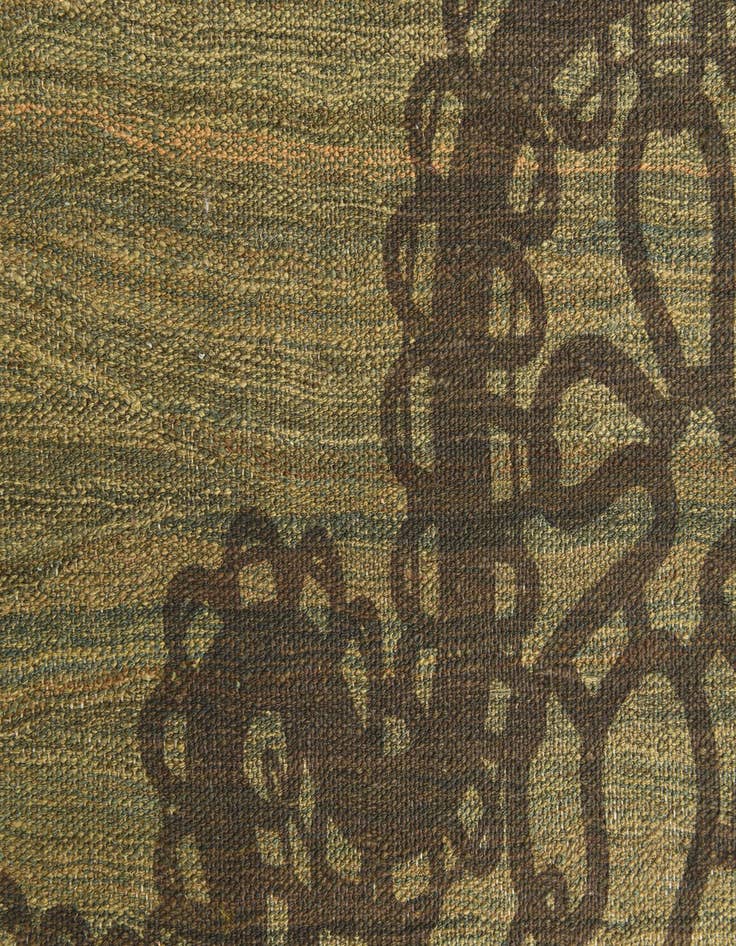 Detail image of  8' 6 x 10' 4  Hand Woven Kilim Modern Wool Rug