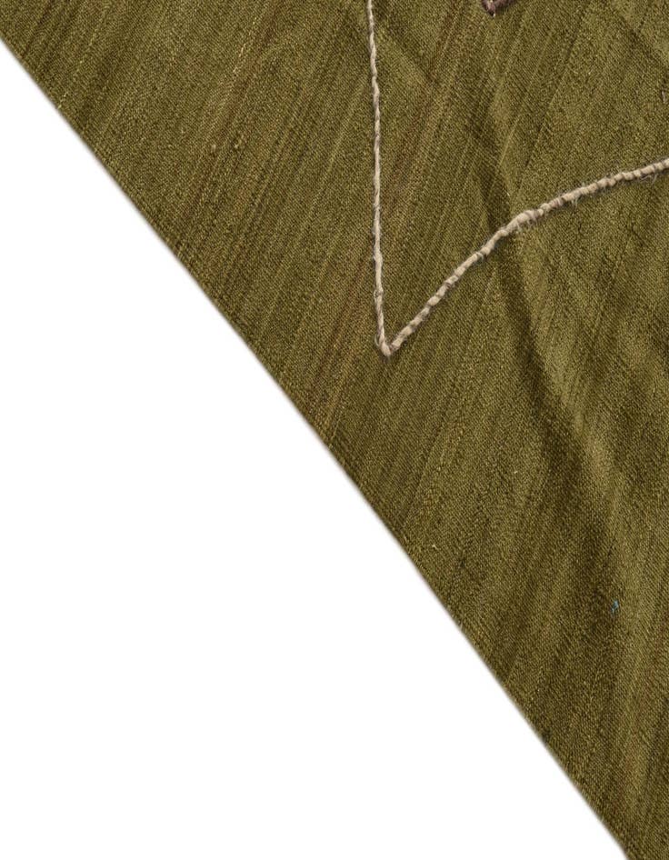 Detail image of  8' 4 x 10' 1  Hand Woven Kilim Modern Wool Rug