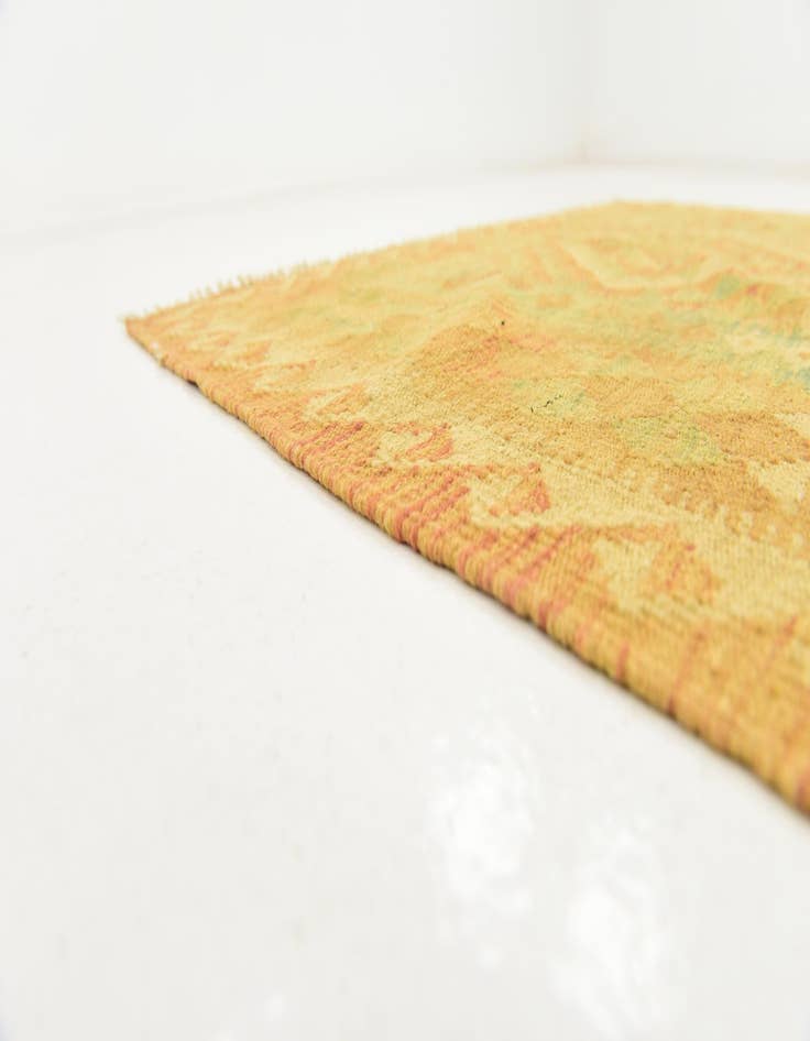 Detail image of  3' 4 x 5' 2  Hand Woven Kilim Waziri Wool Rug