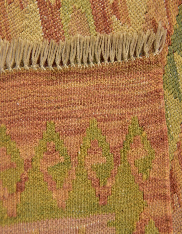Detail image of  2' 7 x 4'  Hand Woven Kilim Waziri Wool Rug