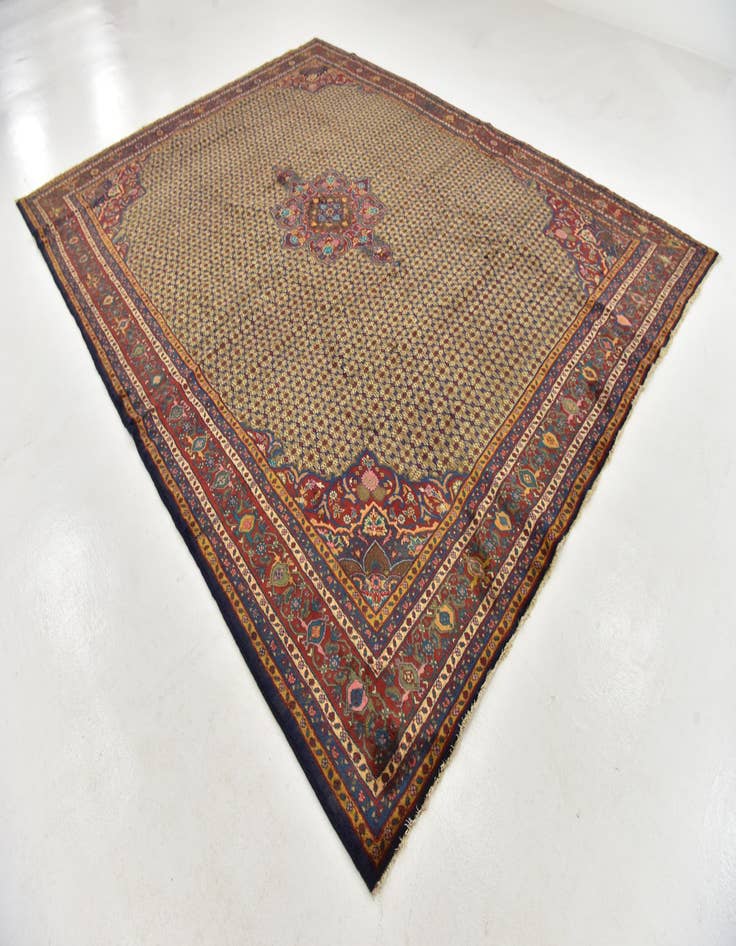 Detail image of 9' 10 x 12' 9 Hand Knotted Koliaei Persian Wool Rug